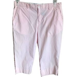 Ralph Lauren polo Golf Capri cropped SZ 12 straight leg pink gingham check
